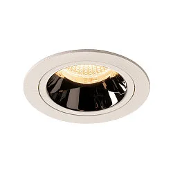 LED Ceiling recessed luminaire NUMINOS DL M, 3000K, IP20, 55°, 1550lm, UGR 19, white/chrome