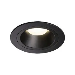 LED Ceiling recessed luminaire NUMINOS DL M, 4000K, IP20, 55°, 1600lm, UGR 21, black/black