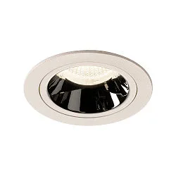 LED Ceiling recessed luminaire NUMINOS DL M, 4000K, IP20, 55°, 1660lm, UGR 19, white/chrome