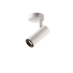 LED Ceiling luminaire NUMINOS SPOT PHASE S, 3000K, 36°, 1020lm, white/black