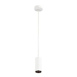 LED Pendant luminaire NUMINOS PD PHASE S, 2700K, 24°, 985lm, white/black