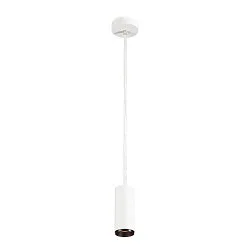 LED Pendant luminaire NUMINOS PD DALI S, 2700K, 24°, 985lm, white/black