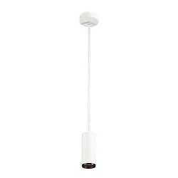LED Pendant luminaire NUMINOS PD DALI S, 2700K, 60°, 980lm, white/black