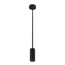 LED Pendant luminaire NUMINOS PD DALI S, 4000K, 24°, 1100lm, black/black