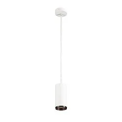 LED Pendant luminaire NUMINOS PD DALI M, 3000K, 60°, 1870lm, white/black