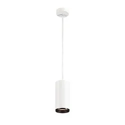 LED Pendant luminaire NUMINOS PD DALI L, 4000K, 24°, 2670lm, white/black