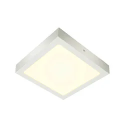 LED Wall / Ceiling luminaire SENSER 24 CW, square, 15W, 1200lm, IP20, white, 4000K
