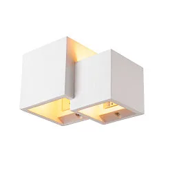 Wall luminaire PLASTRA WL CUBES, QT14, IP20, white