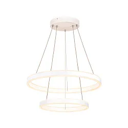 LED Pendant luminaire ONE DOUBLE PD PHASE UP/DOWN, CCT switch, 2700/3000K, 615/635lm, white