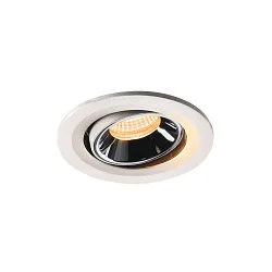 LED Ceiling recessed luminaire NUMINOS® MOVE S, 2700K, 40°, white/chrome