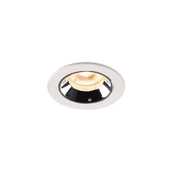 LED Ceiling recessed luminaire NUMINOS® XS, 2700K, 40°, white/chrome