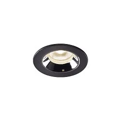 LED Ceiling recessed luminaire NUMINOS® XS, 4000K, 40°, black/chrome