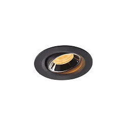 LED Ceiling recessed luminaire NUMINOS® MOVE XS, 2700K, 20°, black/chrome