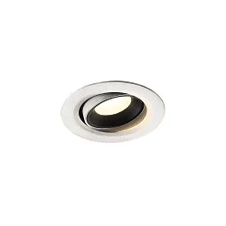 LED Ceiling recessed luminaire NUMINOS® MOVE XS, 4000K, 55°, white/black