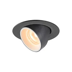 LED Ceiling recessed luminaire NUMINOS® GIMBLE XS, 2700K, 20°, black/white