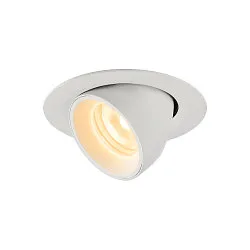 LED Ceiling recessed luminaire NUMINOS® GIMBLE XS, 3000K, 20°, white