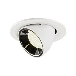 LED Ceiling recessed luminaire NUMINOS® GIMBLE S, 4000K, 40°, white/chrome