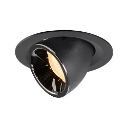 LED Ceiling recessed luminaire NUMINOS® GIMBLE M, 2700K, 55°, black/chrome