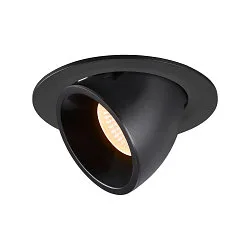 LED Ceiling recessed luminaire NUMINOS® GIMBLE L, 2700K, 20°, black