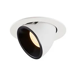 LED Ceiling recessed luminaire NUMINOS® GIMBLE L, 3000K, 20°, white/black