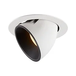 LED Ceiling recessed luminaire NUMINOS® GIMBLE XL, 3000K, 55°, white/black
