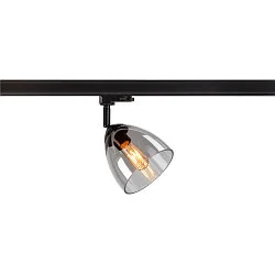 3-phase spot PARA CONE GL GU10, transparent, bamboo