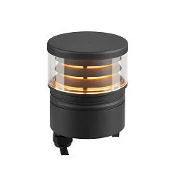luminaire head M-POL S LOUVER on/off IP65, anthracite 