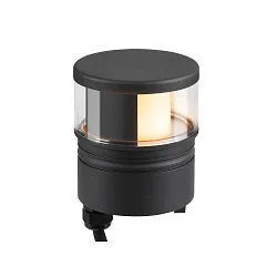 luminaire head M-POL S SHADER on/off IP65, anthracite 