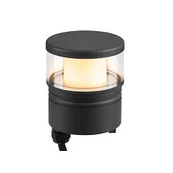 luminaire head M-POL S CLEAR DALI controllable IP65, anthracite dimmable