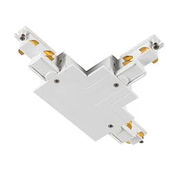 3-phase T-connector S-TRACK PHASE & DALI built-in version, DALI controllable, earth left, earth outside, white