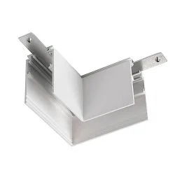 L-connector TRACK 48V mechanical, left, low, white
