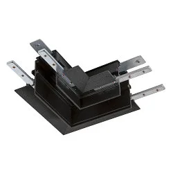 L-connector TRACK 48V mechanical, left, black
