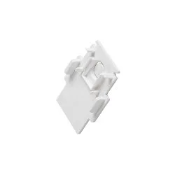 end cap TRACK 48V for recessed track, white