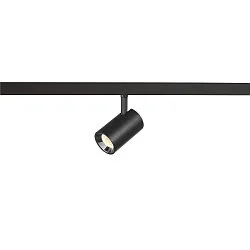 track spot NUMINOS® XS 48V DALI 2 40° swivelling, for VDU workstation, DALI controllable IP20, black matt dimmable