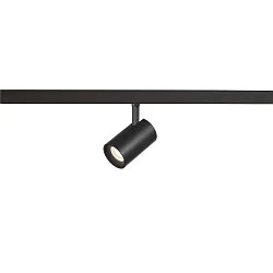track spot NUMINOS® XS 48V DALI 2 55° swivelling, for VDU workstation, DALI controllable IP20, black matt dimmable