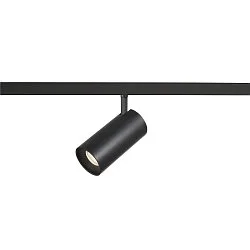 track spot NUMINOS® XS 48V DALI 2 20° swivelling, for VDU workstation, DALI controllable IP20, black matt dimmable