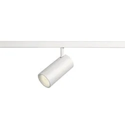 track spot NUMINOS® XS 48V DALI 2 20° swivelling, for VDU workstation, DALI controllable IP20, white matt dimmable