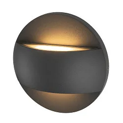 outdoor wall luminaire LID II UP/DOWN round, rigid, CCT Switch IP65, anthracite, mat dimmable