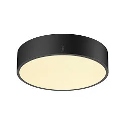 wall and ceiling luminaire MEDO® PRO 30 round, DALI controllable IP50, black dimmable