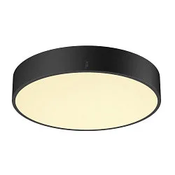 wall and ceiling luminaire MEDO® PRO 40 round, DALI controllable IP50, black dimmable