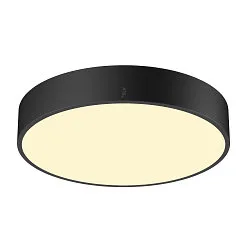 wall and ceiling luminaire MEDO® PRO 40 round, DALI controllable IP50, black dimmable