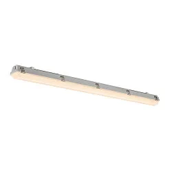 damp-proof luminaire WATERPROOF V 1200 ON-OFF impact resistant, switchable IP66, grey 