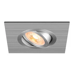 ceiling recessed luminaire NEW TRIA® 75 XL square GU10 IP20, aluminium