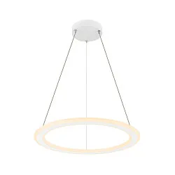 pendant luminaire ONE FLAT PD SINGLE PHASE CCT Switch, ring shape IP20, white matt dimmable