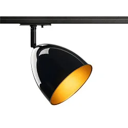 1-phase spot PARA CONE 14 swivelling, rotatable GU10 IP20, black, lacquered dimmable