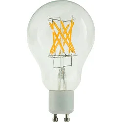 filament lamp A60 CROSSED FILAMENT - PHASE A60 clear GU10 5W 400lm 2200K 330° CRI 90-100 dimmable