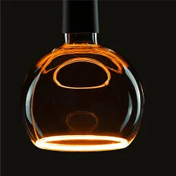 LED lamp FLOATING GLOBE 150 - SMOKEY BLACK- PHASE G150 matt E27 6W 260lm 1900K 330° dimmable
