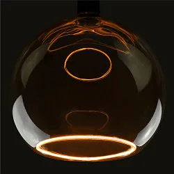LED lamp FLOATING GLOBE 300 - SMOKEY BLACK- PHASE matt E27 8W 350lm 1900K 330° dimmable