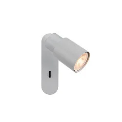 wall and ceiling luminaire PURI 2.0 - TUBE square, with switch GU10 IP20, grey dimmable