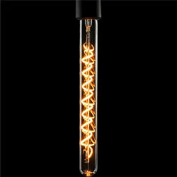 LED lamp SOFT TUBE T300 - PHASE clear E27 8W 400lm 1900K 330° CRI 90-100 dimmable